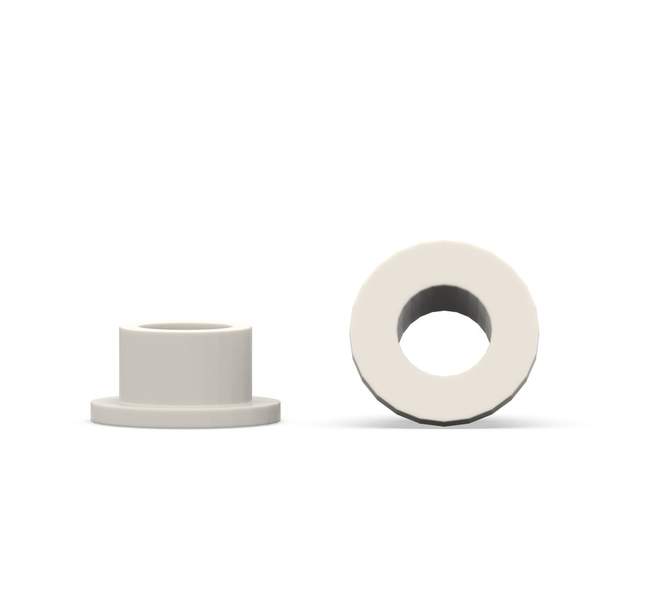 Ceramic AL203 Custom Manufactured Flanged Bushings