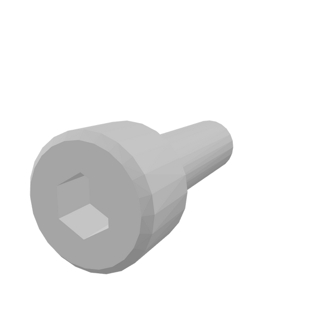 Keramiska (aluminiumoxid) sexkantsskruvar med cylinderhuvud och insexkant